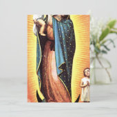 Unsere Lady von Guadalupe, die Schutzfrau des Unge Einladung (Stehend Vorderseite)