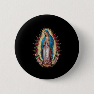 Unsere Lady von Guadalupe Jungfrau Mary Button