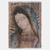 Unsere Lady von Guadalupe Jungfrau Tilma Bust Blan Decke (Vorderseite Vertikal)