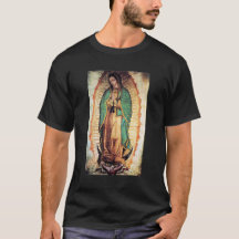 Unsere Lady von Guadalupe Men's Black T - Shirt