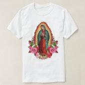 Unsere Lady von Guadalupe, Mexikanische Jungfrau M T-Shirt (Design vorne)