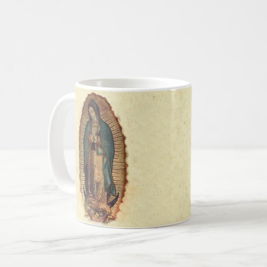 Unsere Lady von Guadalupe, Original Tilpa Kaffeetasse (Vorderseite Links)