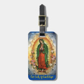Unsere Lady von Guadalupe personalize Details Gepäckanhänger (Vorderseite vertikal)