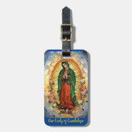 Unsere Lady von Guadalupe personalize Details Gepäckanhänger