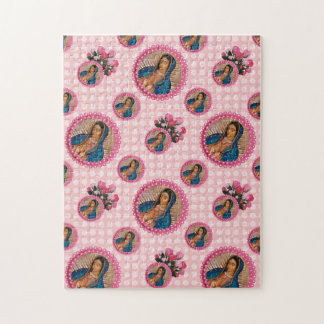 Unsere Lady von Guadalupe Pink Roses Notebook Puzzle