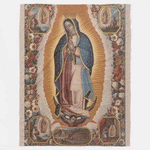Unsere Lady von Guadalupe Religiös-katholisches M Fleecedecke