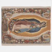 Unsere Lady von Guadalupe Religiös-katholisches Me Fleecedecke (Vorderseite (Horizontal))