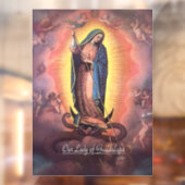 Unsere Lady von Guadalupe Rev12 Fensteraufkleber (Blatt 2)