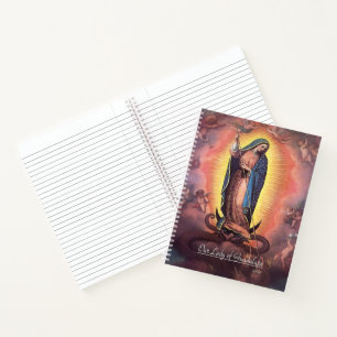 Unsere Lady von Guadalupe Rev 12 mit Memorare Notizblock