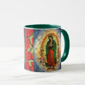 Unsere Lady von Guadalupe Rose geben Coffee Cup-Ta Tasse (VorderseiteRechts)