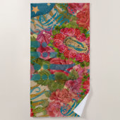 Unsere Lady von Guadalupe Strandtuch (Vorderseite)