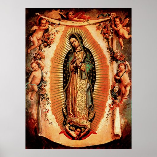 Unsere Lady von Guadalupe und die Engel Poster (Vorne)
