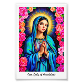Unsere Lady von Guadalupe Vibrant Colors Fotodruck