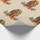 Unsere Lady von Guadalupe Wrapping Paper Geschenkpapier (Ecke)