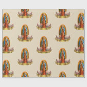 Unsere Lady von Guadalupe Wrapping Paper Geschenkpapier (Flach)