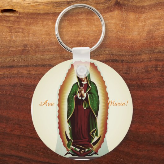 Unsere Lady von Guadeloupe Schlüsselkette Schlüsselanhänger (Vorderseite)
