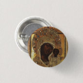 Unsere Lady von Kasan Button (Vorne & Hinten)