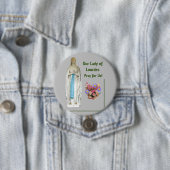 Unsere Lady von Lourdes Button (Beispiel)
