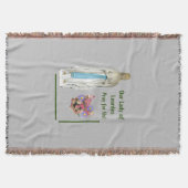 Unsere Lady von Lourdes Decke (Vorderseite)