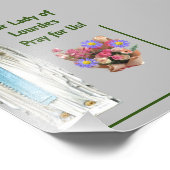 Unsere Lady von Lourdes Fotodruck (Ecke)