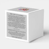 Unsere Lady von Lourdes Geschenkschachtel (Rückseite)