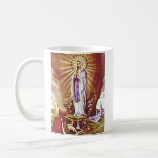 Unsere Lady von Lourdes Kaffeetasse (Links)
