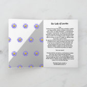 Unsere Lady von Lourdes Karte (Innenseite)