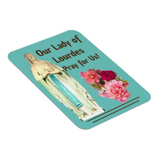 Unsere Lady von Lourdes Magnet (Rechte Seite)