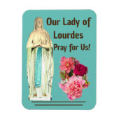 Unsere Lady von Lourdes Magnet (Vertikal)