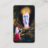 Unsere Lady von Lourdes mit dem Gebet Begleitkarte (Vorderseite)