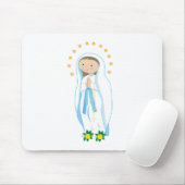 Unsere Lady von Lourdes Mousepad (Mit Mouse)
