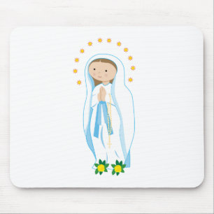 Unsere Lady von Lourdes Mousepad