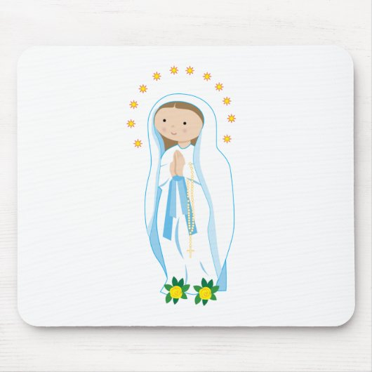 Unsere Lady von Lourdes Mousepad (Vorne)
