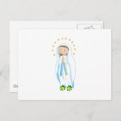Unsere Lady von Lourdes Postkarte (Vorne/Hinten)