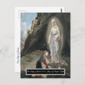 Unsere Lady von Lourdes Postkarte (Vorne/Hinten)