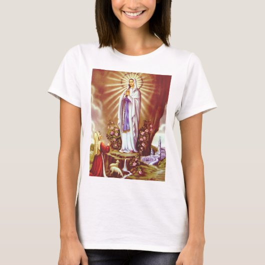 Unsere Lady von Lourdes T-Shirt (Vorderseite)