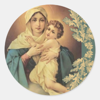 Unsere Lady von Schoenstatt Jungfrau Mary Jesus Runder Aufkleber