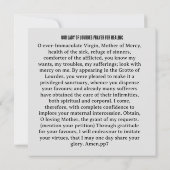 Unsere Lafy of LourdesFalted Grußkarte Karte (Rückseite)