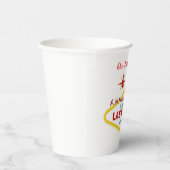 Unsere Las Vegas Hochzeitstornierung Pappbecher (Rechts)