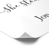 Unsere Liebe Bestes hausgemachtes Hochzeitstil Poster (Ecke)