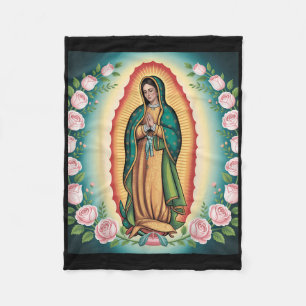 Unsere Liebe Frau De Guadalupe Sant Maria Rückseit Fleecedecke