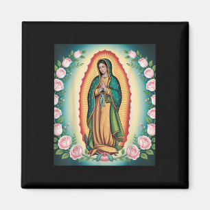 Unsere Liebe Frau De Guadalupe Sant Maria Rückseit Magnet
