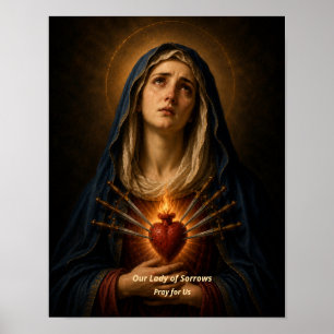 Unsere Liebe Frau der Schmerzen Kunstprint - Siebe Poster