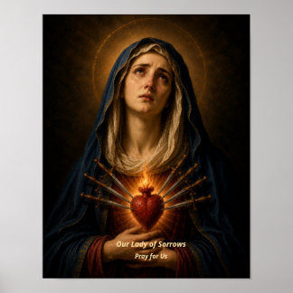 Unsere Liebe Frau der Schmerzen Kunstprint - Siebe Poster