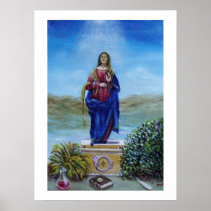 UNSERE LIEBE FRAU DES LICHTS Madonna der unbefleck Poster