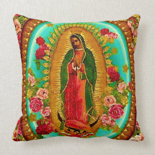 Unsere Liebe Frau Guadalupe Mexikanische Heilige J Kissen