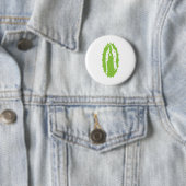 Unsere Liebe Frau Guadalupe Moderne hellgrüne Button (Beispiel)