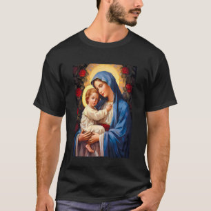 Unsere Liebe Frau Jungfrau Maria mit Baby Jesus Ka T-Shirt