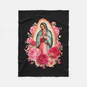 Unsere Liebe Frau Virgen De Guadalupe Heilige Jung Fleecedecke