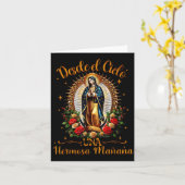 Unsere Liebe Frau Virgen De Guadalupe Heilige Jung Karte (Gelbe Blume)